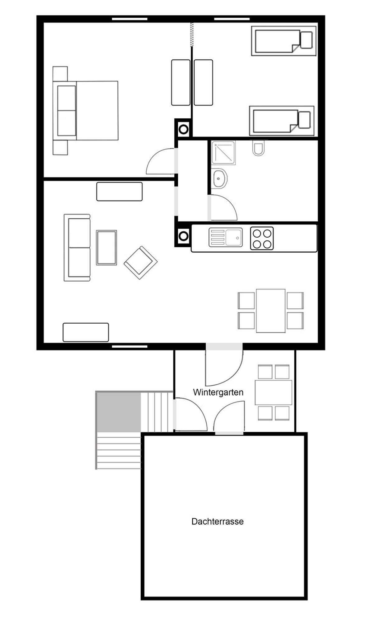 ויטמונד Wohnung Mit Wintergarten מראה חיצוני תמונה